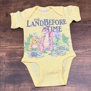 🌸2 for $20🌸The Land Before Time Yellow Baby Onesie